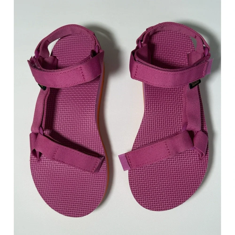Teva Platform Universal Flatform Sandals Women's Size 6 US Pink /Orange 1008844